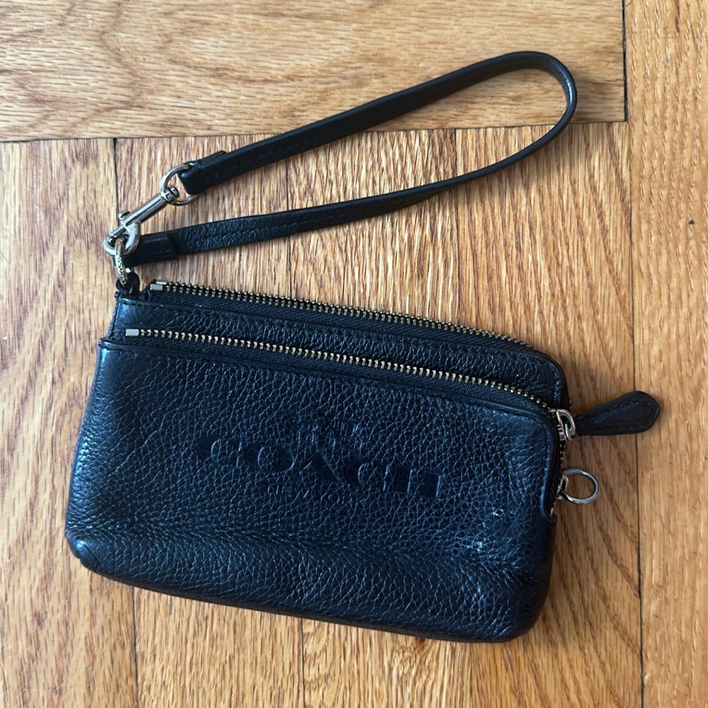 Black Coach Wrist Wallet